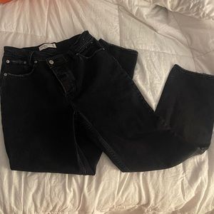 Abercrombie and fitch cross over dad jeans